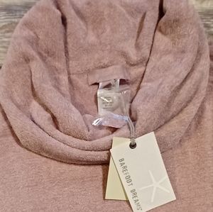 Barefoot Dreams Cowl Neck Poncho Orchid/Pink XXS/XS